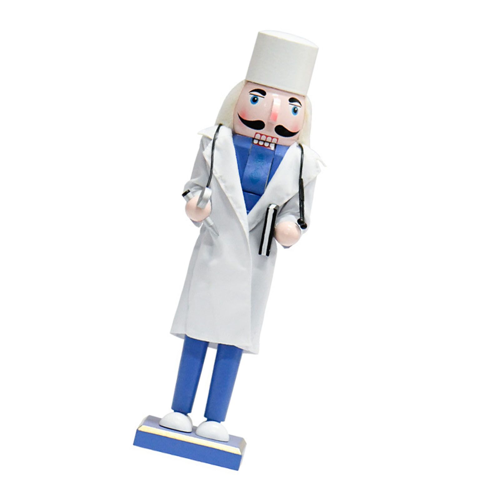 Doctor Nutcracker Decorative 14.2in Wood Nutcracker Figurine for Party Holiday view 6