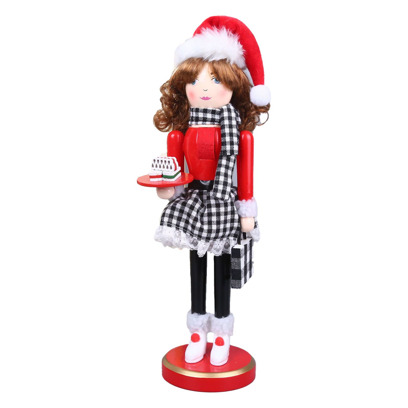 Xmas Wooden Nutcracker Home Decoration Cute Vivid Woodem Xmas Nutcracker view 3