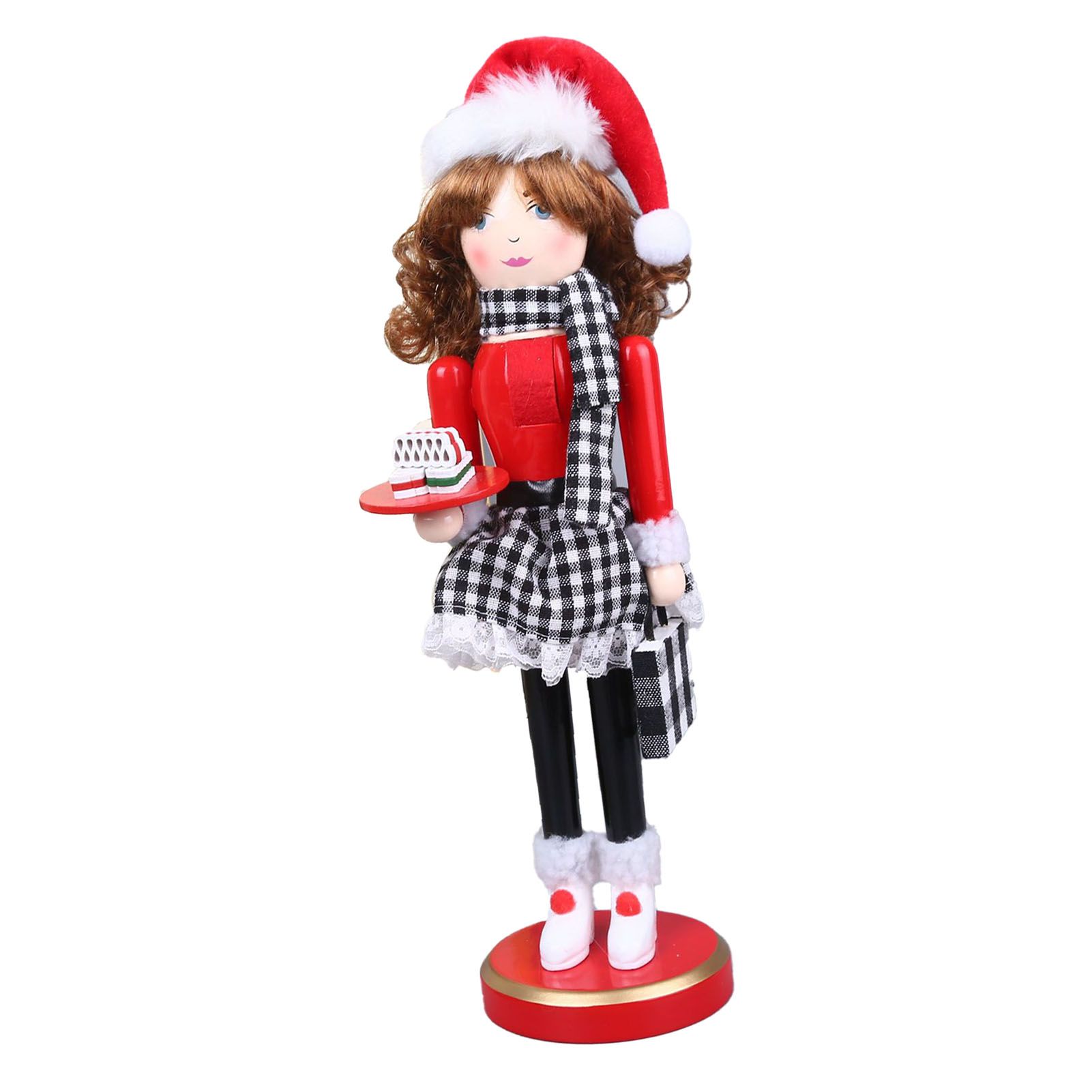 Xmas Wooden Nutcracker Home Decoration Cute Vivid Woodem Xmas Nutcracker view 4