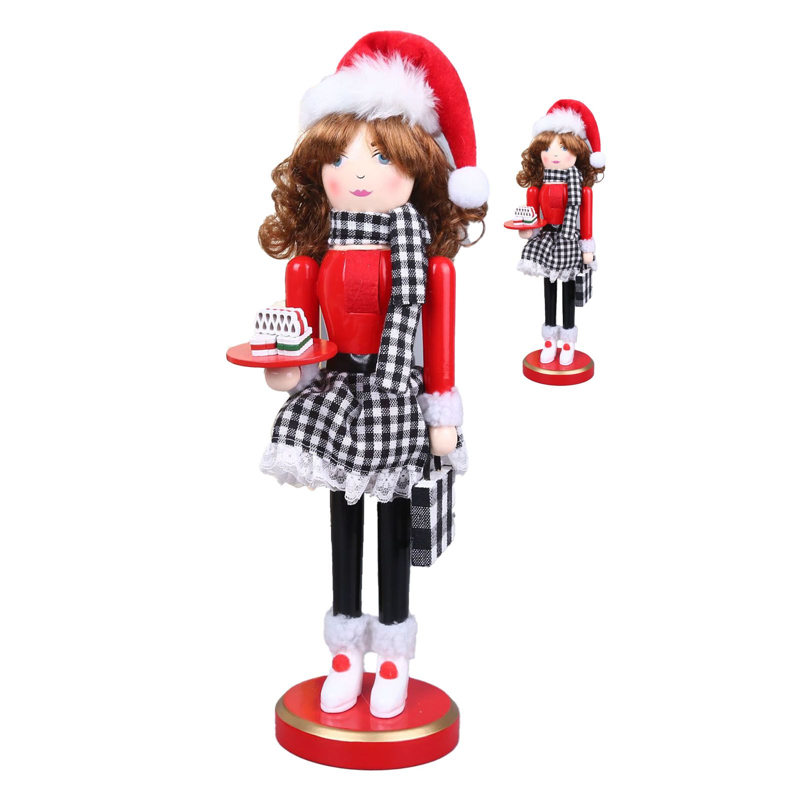 Xmas Wooden Nutcracker Home Decoration Cute Vivid Woodem Xmas Nutcracker view 6