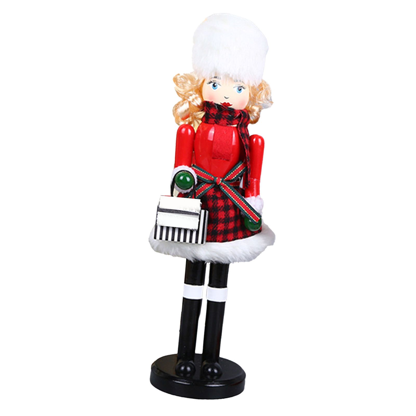 Xmas Wooden Nutcracker Home Decoration Cute Vivid Woodem Xmas Nutcracker — image 1