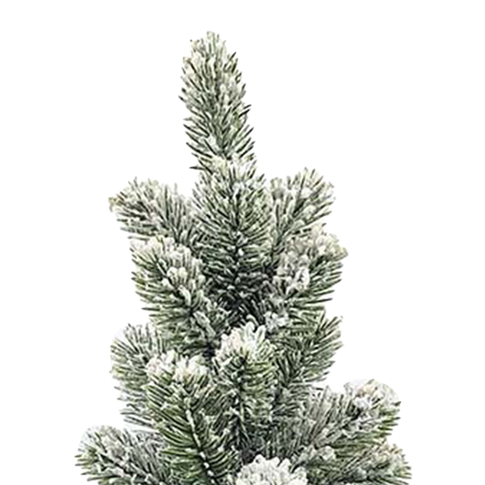 17.72in Desktop Flocking Xmas Tree Simulation Space Saving Reusable Xmas view 2