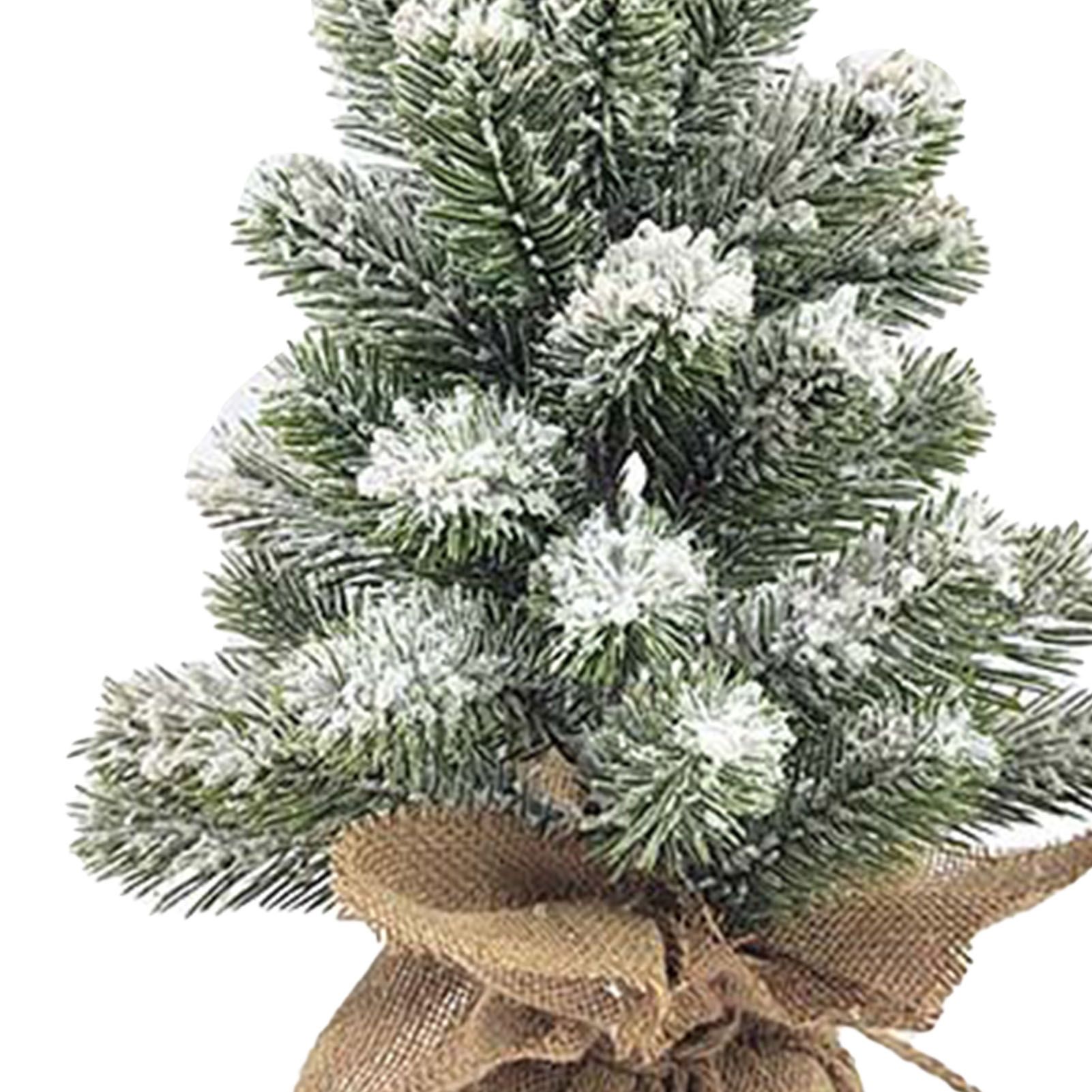 17.72in Desktop Flocking Xmas Tree Simulation Space Saving Reusable Xmas view 5