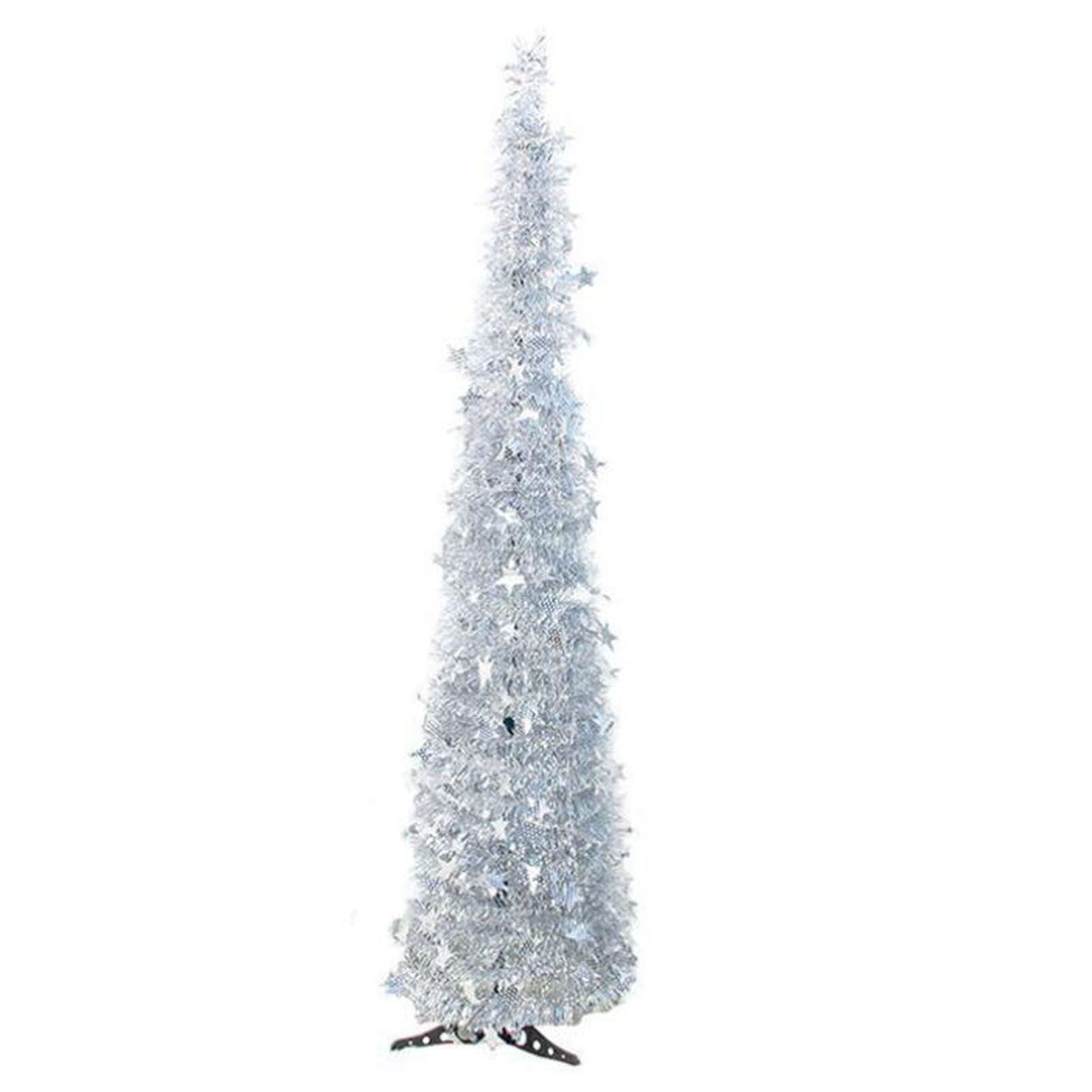 Xmas Tree PVC Star Glitter Festive Foldable Xmas Tree Figurine Decoration for view 3