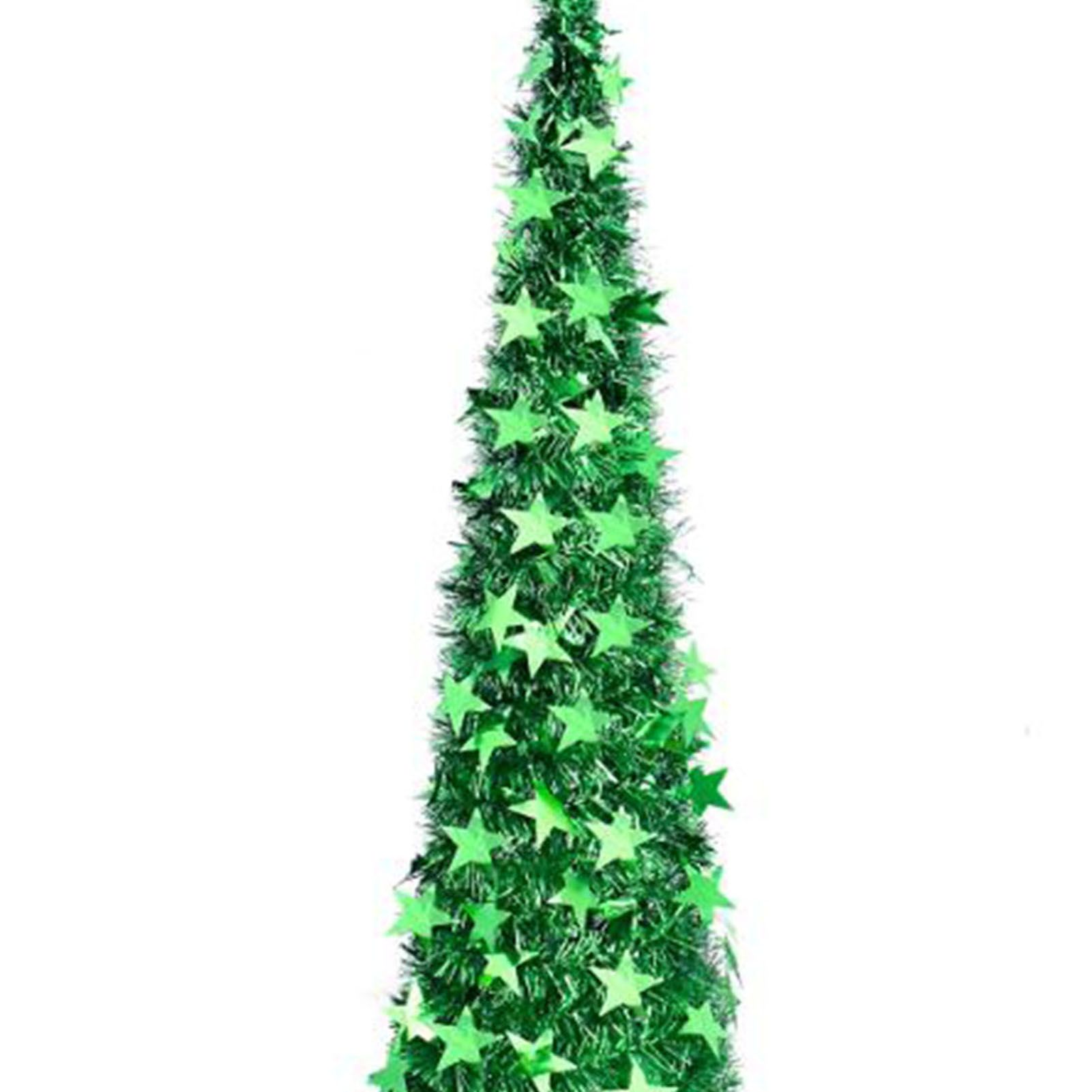 Xmas Tree PVC Star Glitter Festive Foldable Xmas Tree Figurine Decoration for view 2