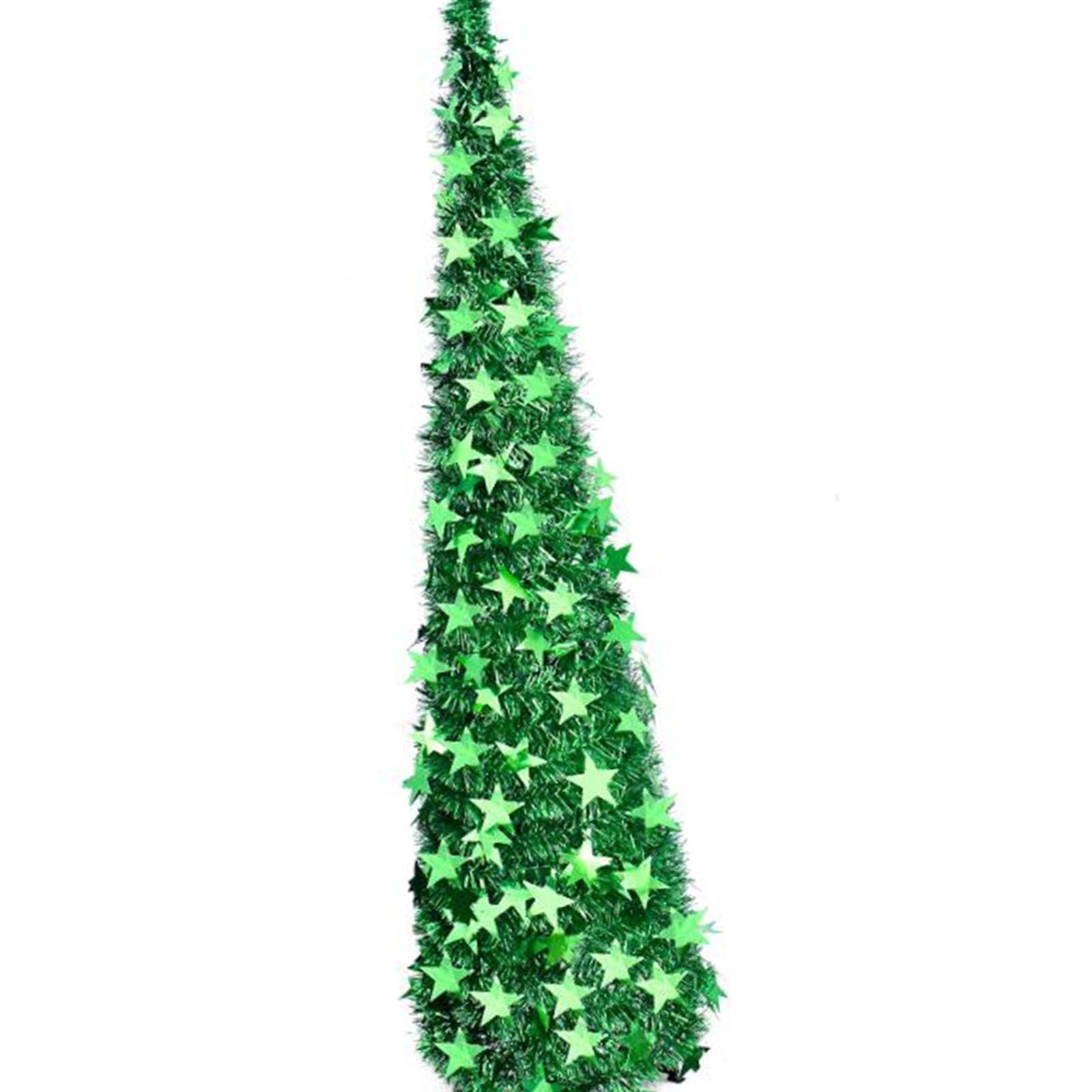 Xmas Tree PVC Star Glitter Festive Foldable Xmas Tree Figurine Decoration for view 4