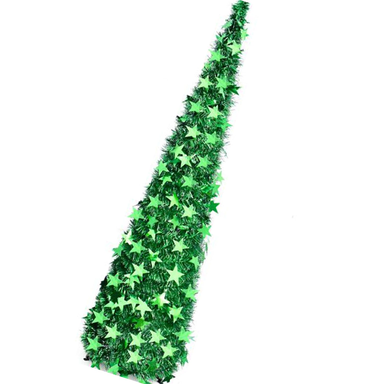 Xmas Tree PVC Star Glitter Festive Foldable Xmas Tree Figurine Decoration for view 6