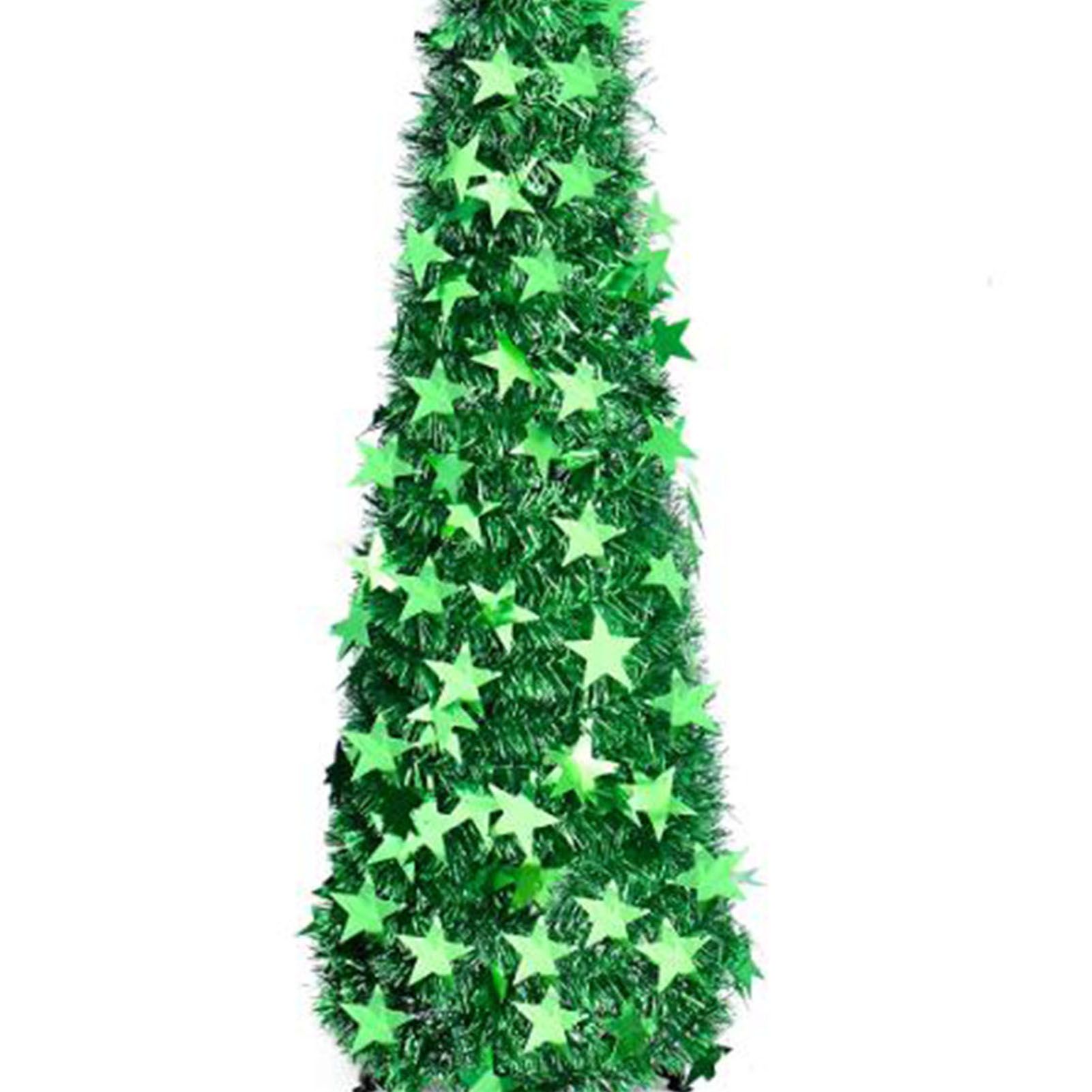 Xmas Tree PVC Star Glitter Festive Foldable Xmas Tree Figurine Decoration for view 7