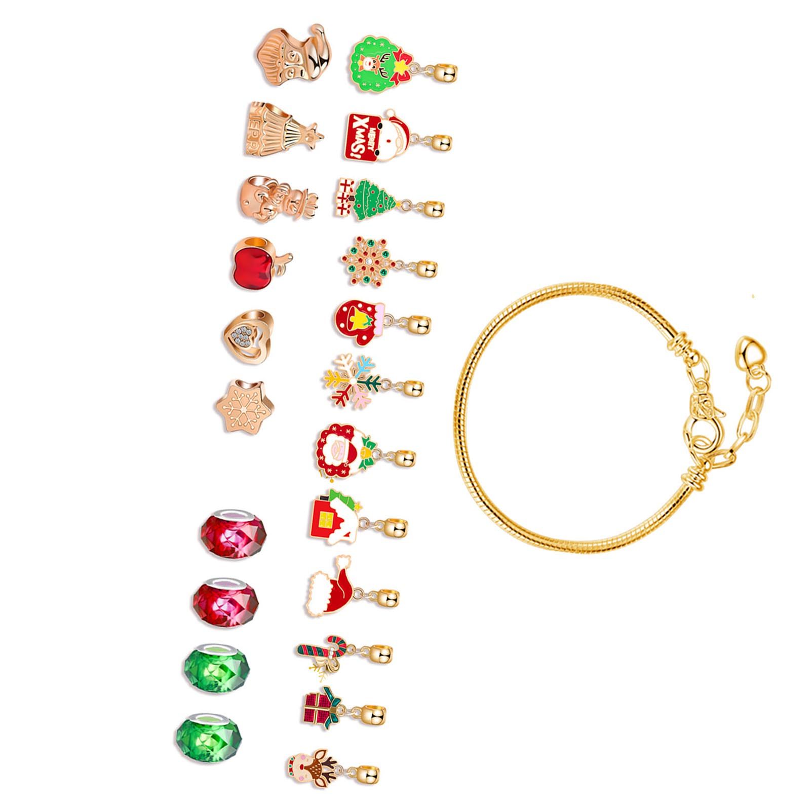 Xmas Advent Calendar Bracelets for Girls Xmas Countdown Calendar DIY Jewelry view 8