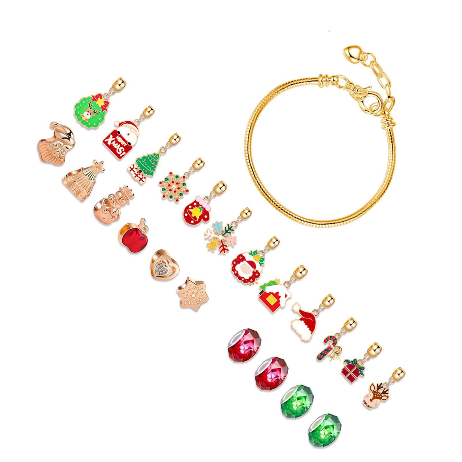 Xmas Advent Calendar Bracelets for Girls Xmas Countdown Calendar DIY Jewelry view 4