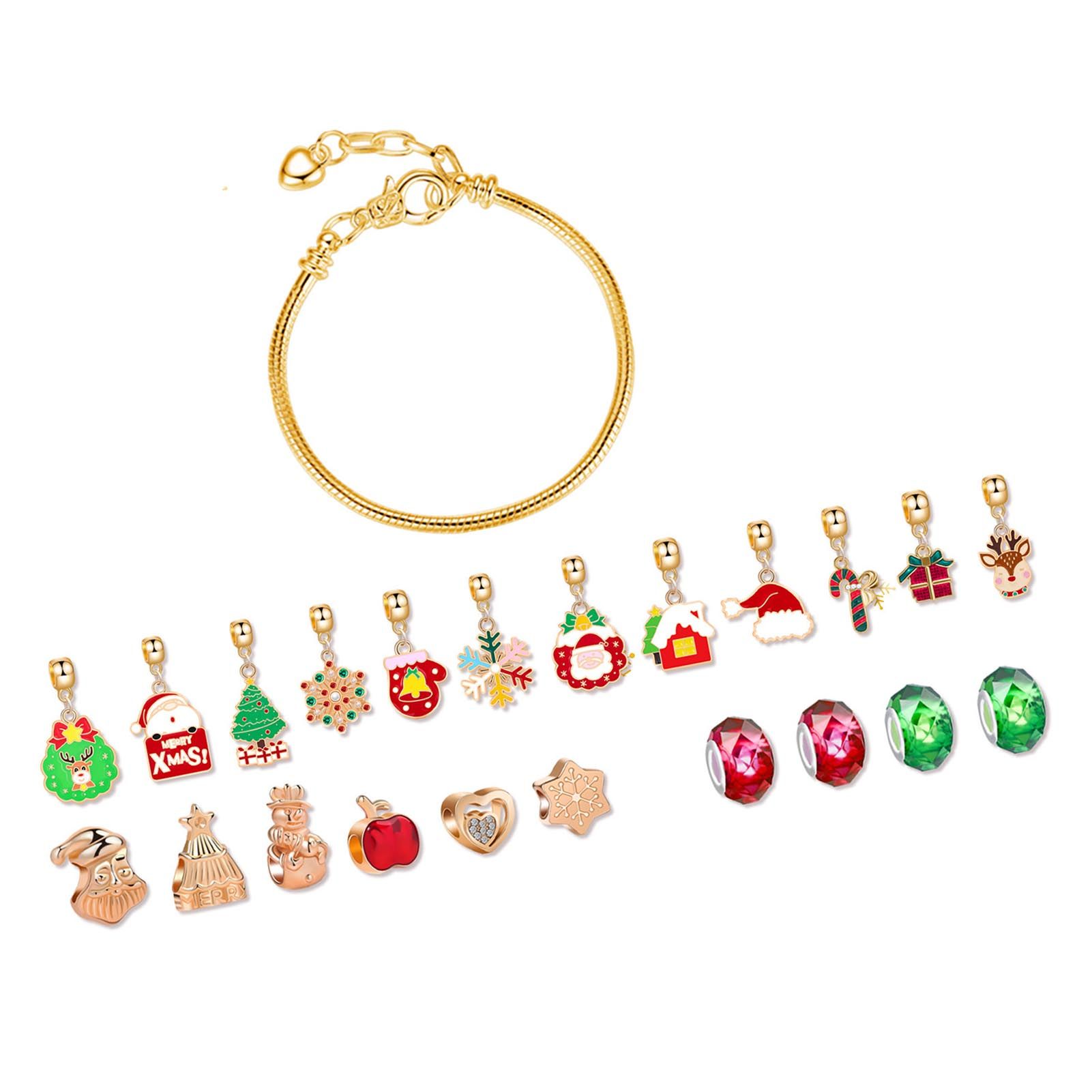 Xmas Advent Calendar Bracelets for Girls Xmas Countdown Calendar DIY Jewelry view 6