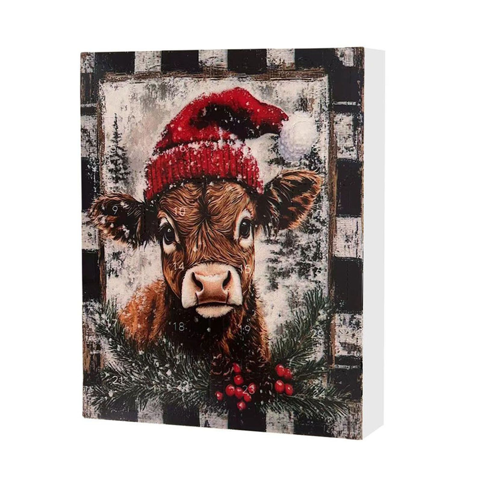 Xmas Advent Calendar Ornaments Acrylic Long Durability Creative Countdown view 8