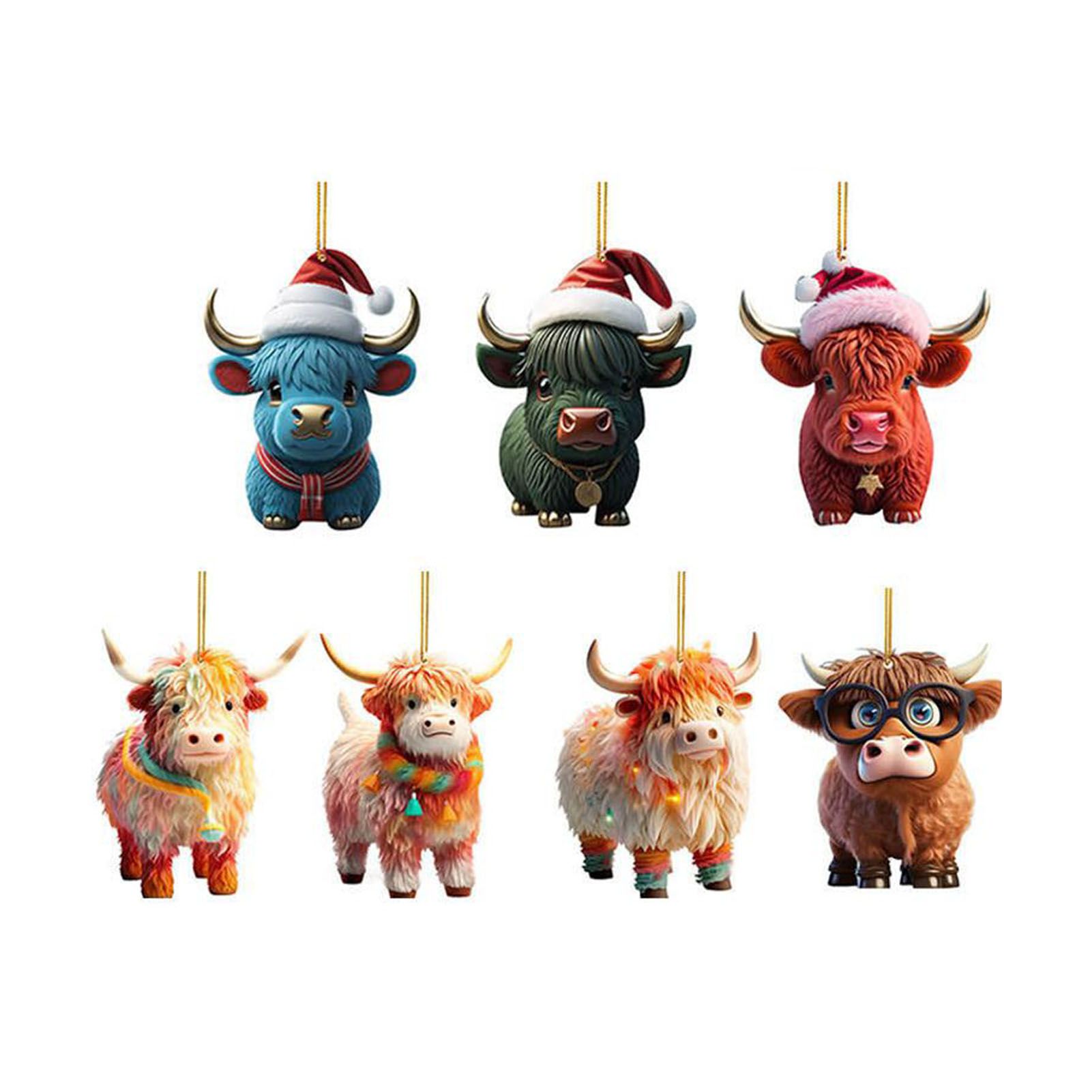 Xmas Advent Calendar Ornaments Acrylic Long Durability Creative Countdown view 7