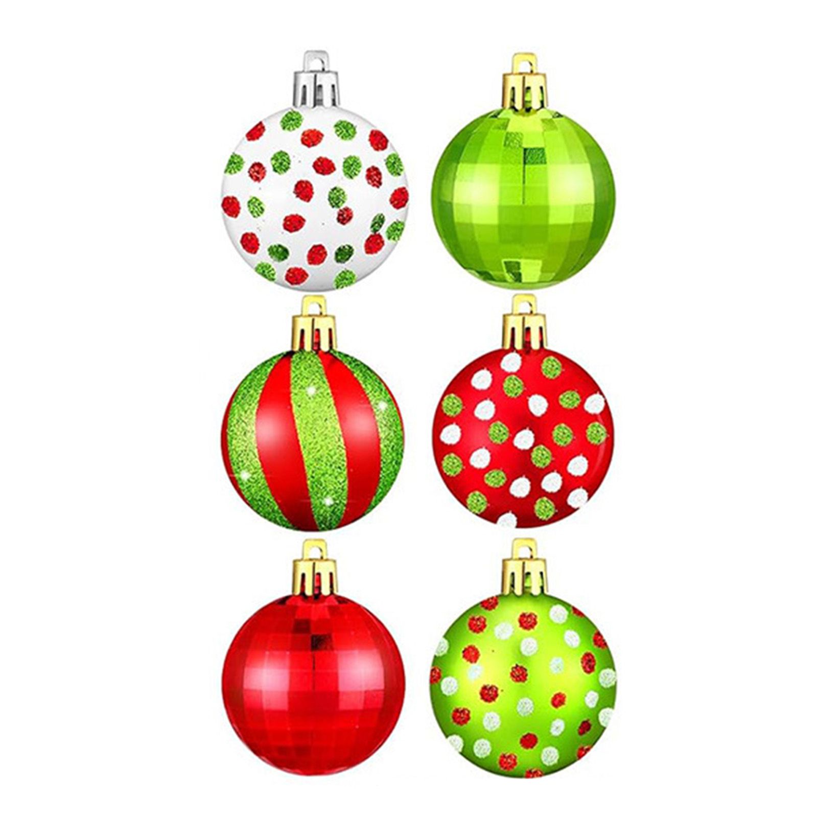 24pcs Xmas Ball Ornaments 2.0in Shatterproof Xmas Tree Balls Decoration view 7