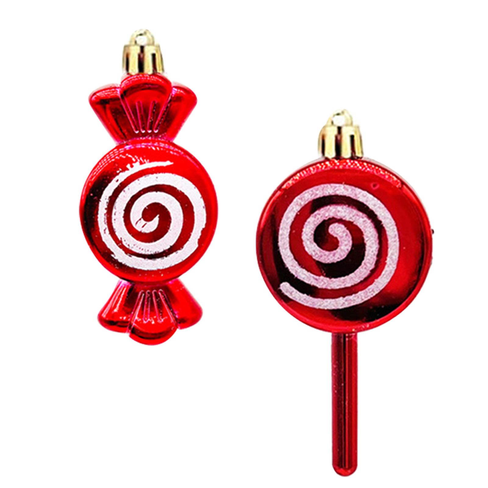 20PCS Hanging Ornaments Red White Candy Cane Pendants for Festival Xmas Tree view 7