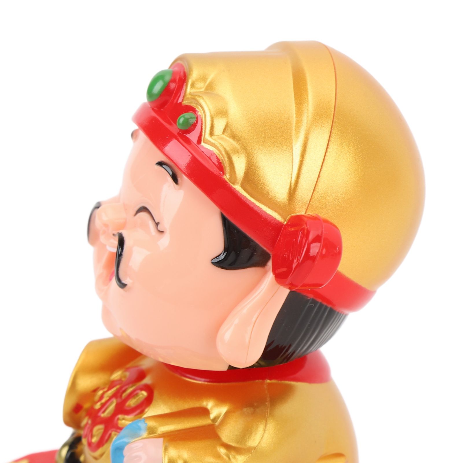 Cai Shen Statue Light Sensing Automatic Nodding Cai Shen Figurine for Office view 7
