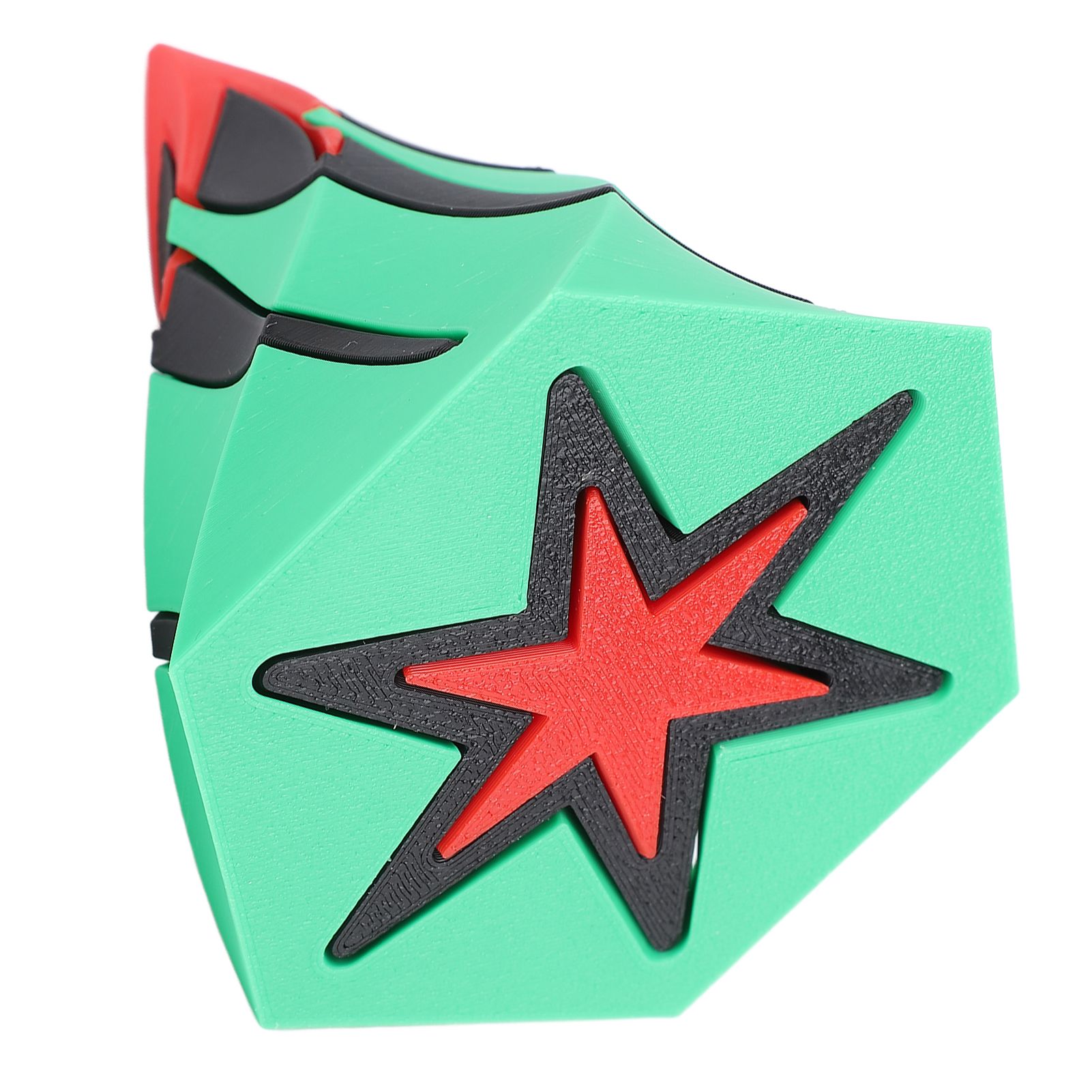 Spiral Fidget Toy Volcano Modeling Brightly Colored Portable 3D Printed Spiral view 2