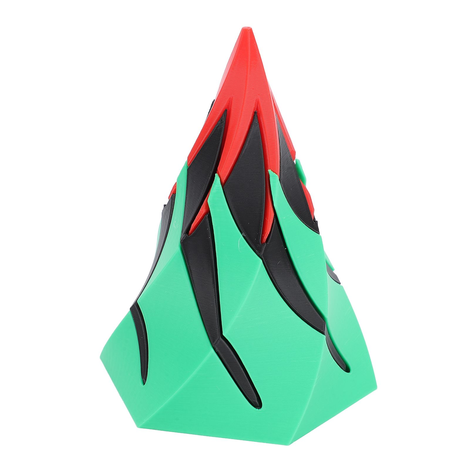 Spiral Fidget Toy Volcano Modeling Brightly Colored Portable 3D Printed Spiral view 11