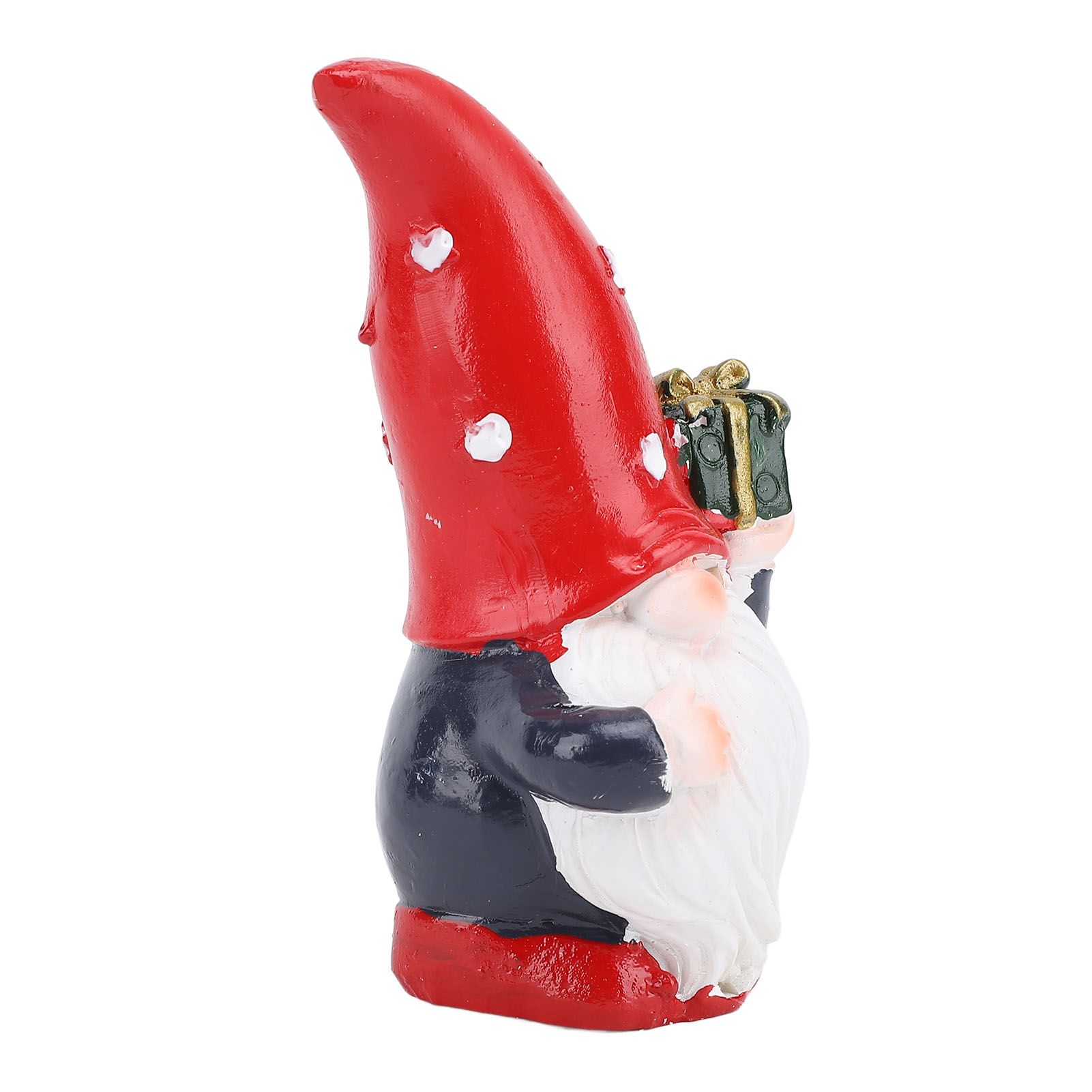 Cute Dwarf Statue Resin Gnome Holiday Decorations for Home Office Tabletop view 4