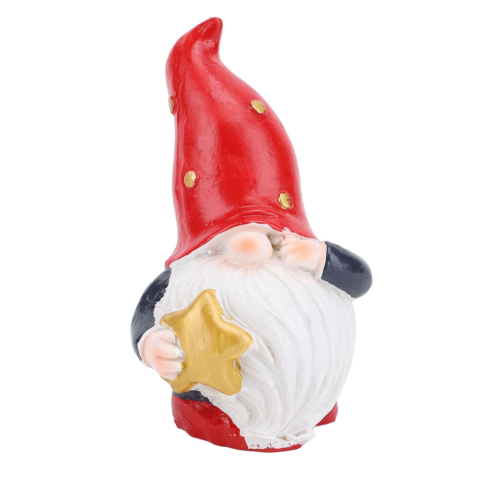 Cute Dwarf Statue Resin Gnome Holiday Decorations for Home Office Tabletop view 3