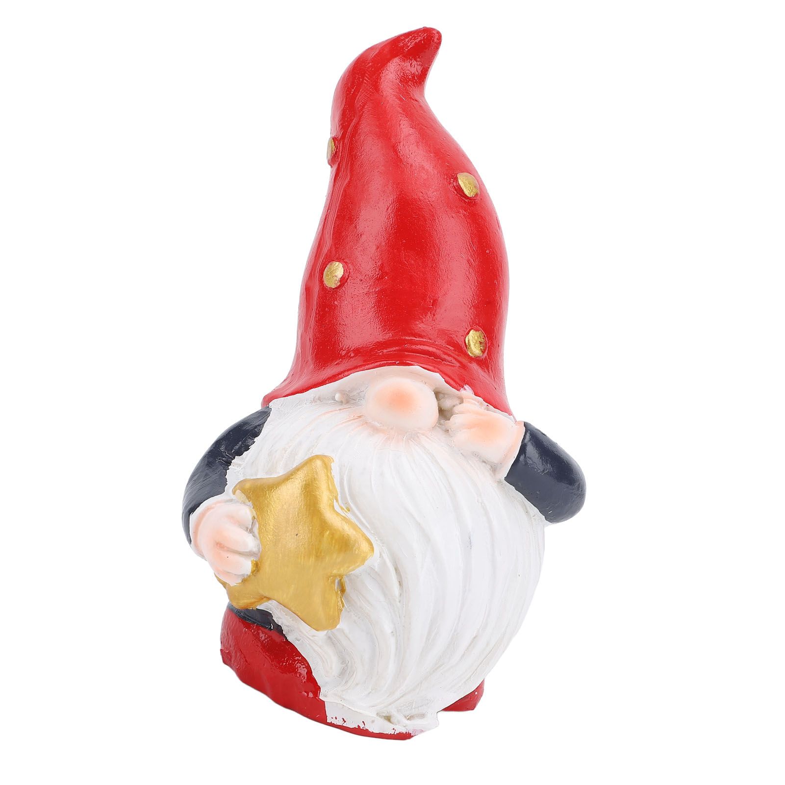Cute Dwarf Statue Resin Gnome Holiday Decorations for Home Office Tabletop view 4