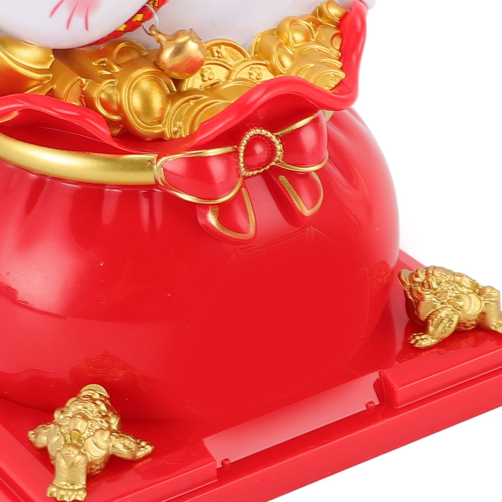 Lucky Cat Waving Arm ABS Solar Powered Light Induction Wealth Welcoming view 7