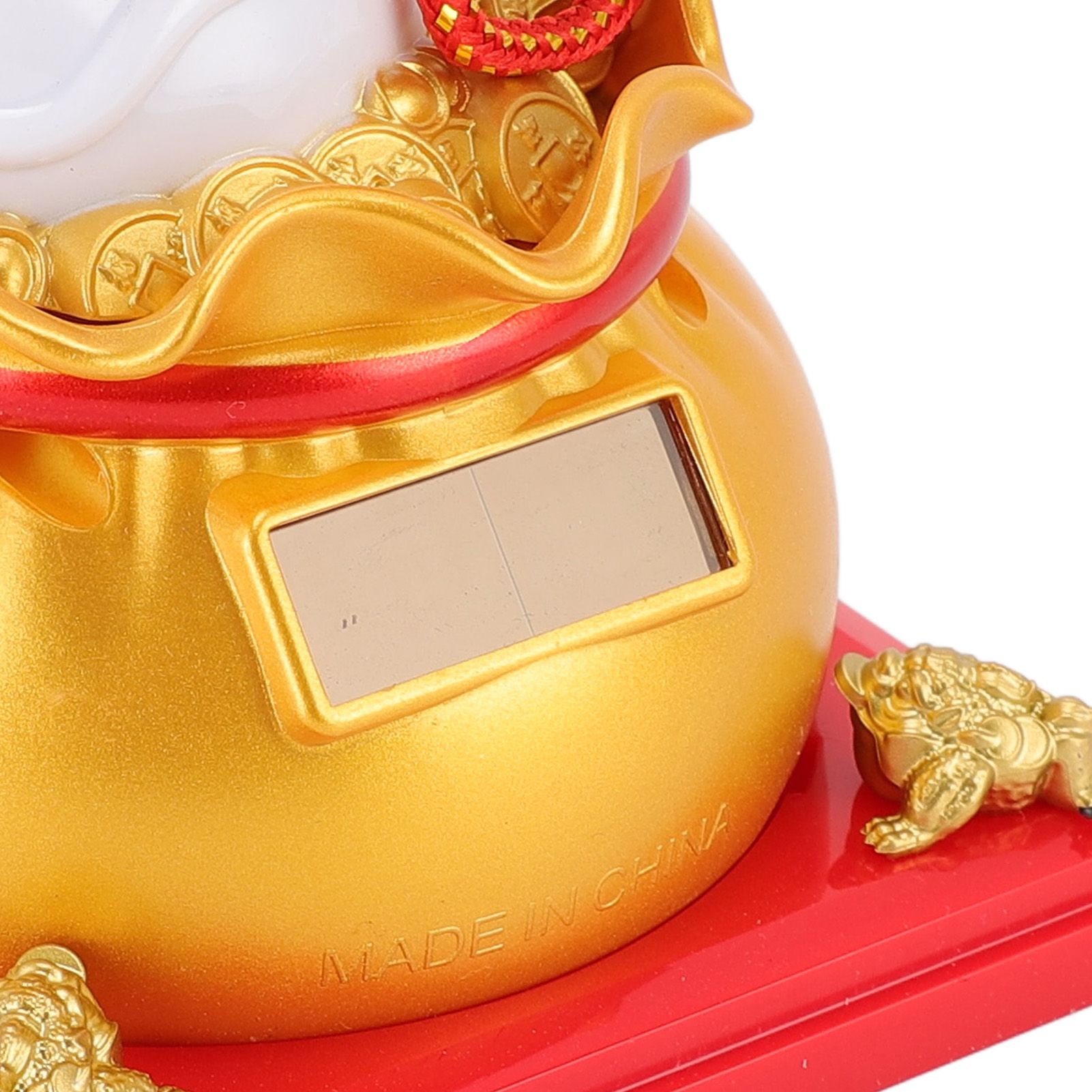 Lucky Cat Waving Arm ABS Solar Powered Light Induction Wealth Welcoming view 5