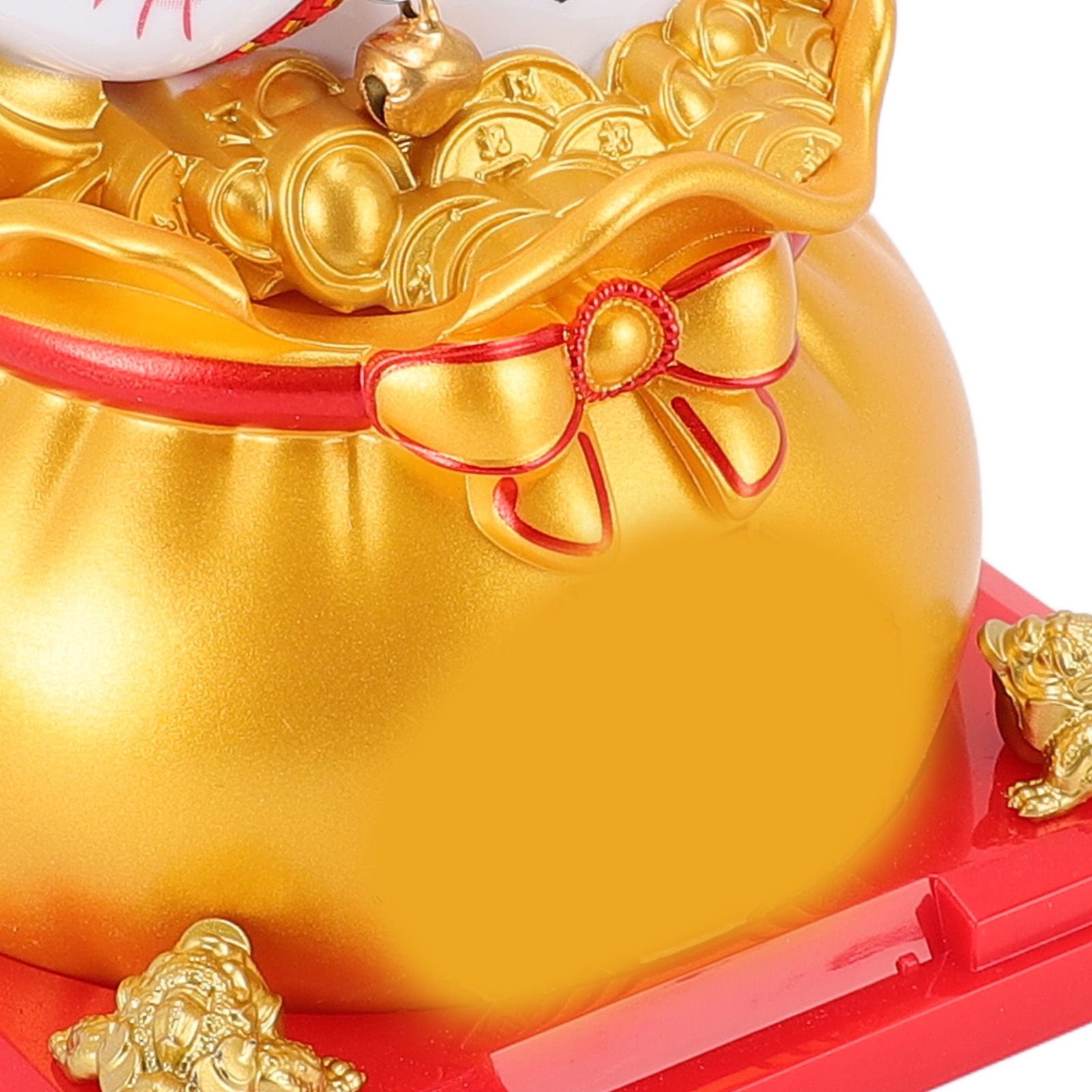 Lucky Cat Waving Arm ABS Solar Powered Light Induction Wealth Welcoming view 7