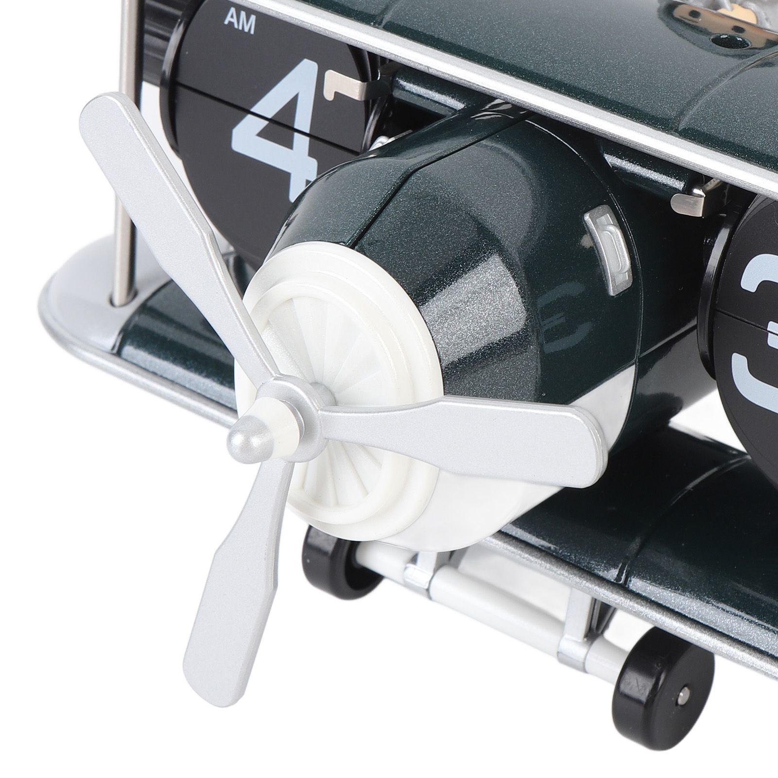 Airplane Flip Clock 12 Hours Retro Battery Powered Auto Flip Desk Clock for view 7