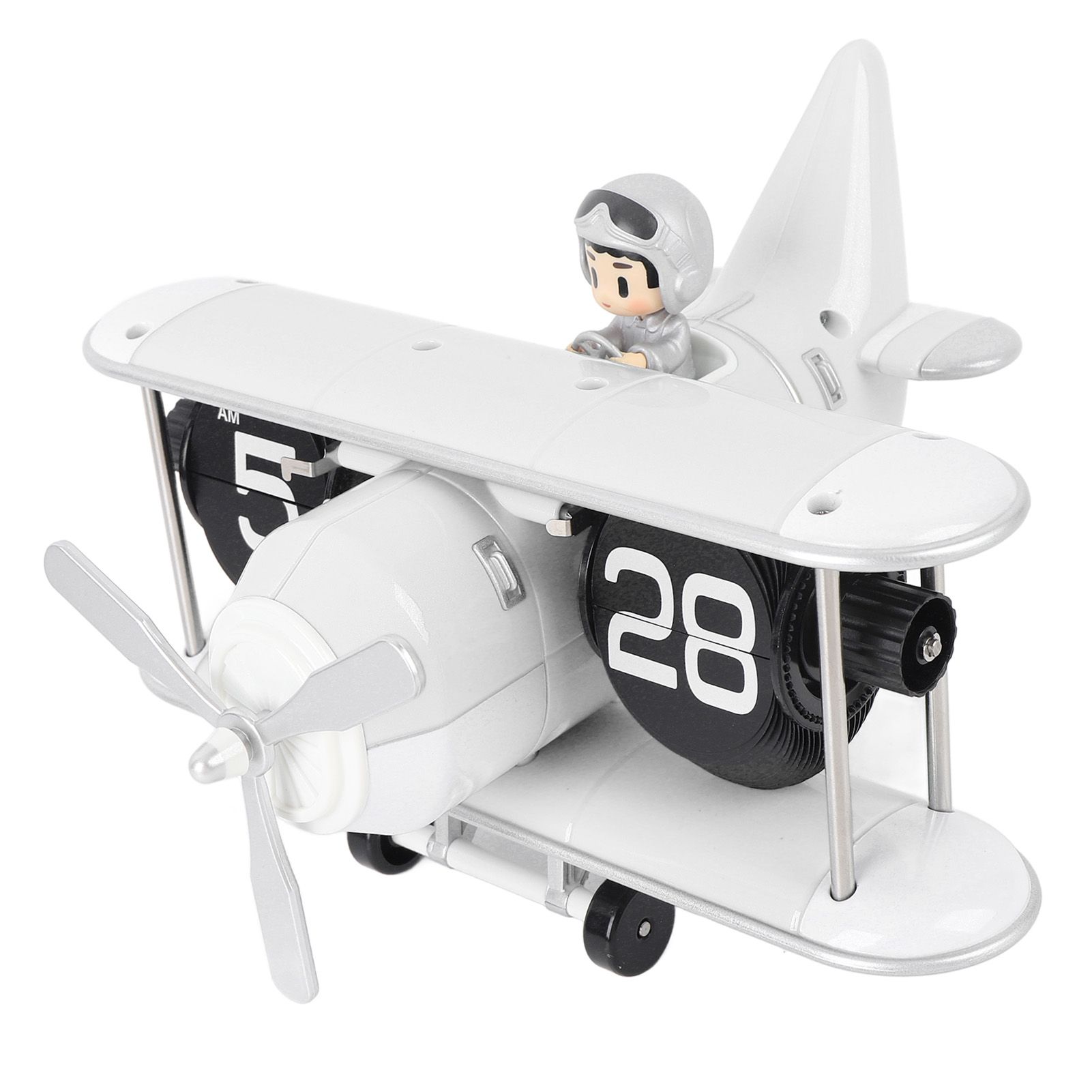 Airplane Flip Clock 12 Hours Retro Battery Powered Auto Flip Desk Clock for view 11