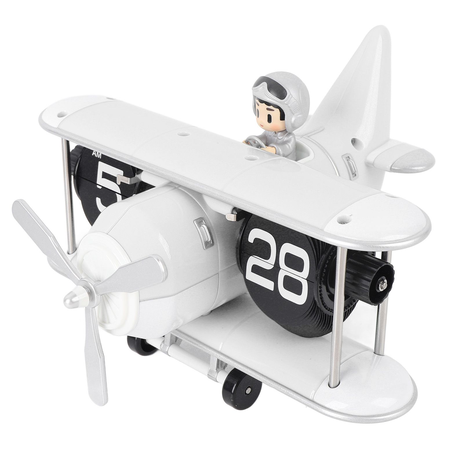 Airplane Flip Clock 12 Hours Retro Battery Powered Auto Flip Desk Clock for view 12