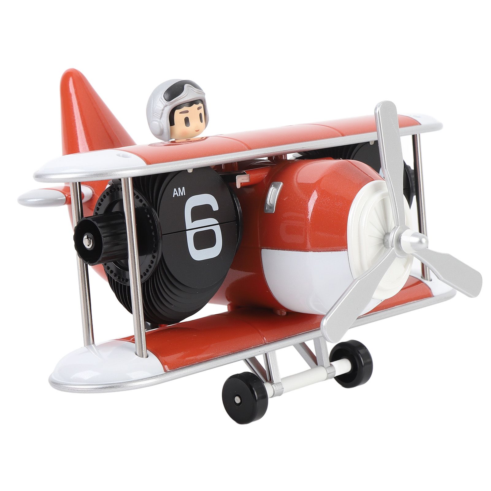 Airplane Flip Clock 12 Hours Retro Battery Powered Auto Flip Desk Clock for view 10