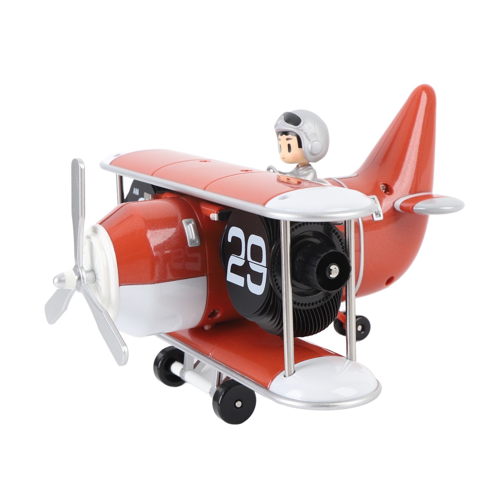 Airplane Flip Clock 12 Hours Retro Battery Powered Auto Flip Desk Clock for view 11