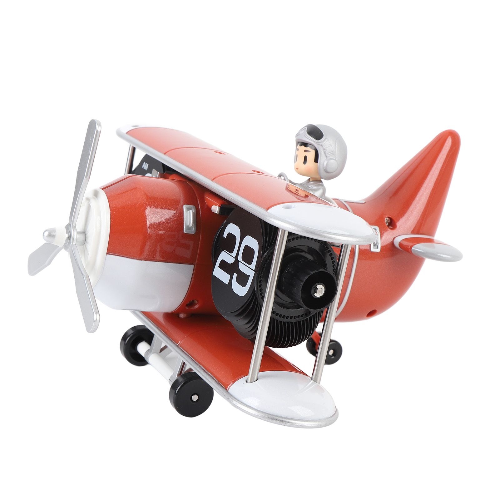 Airplane Flip Clock 12 Hours Retro Battery Powered Auto Flip Desk Clock for view 12
