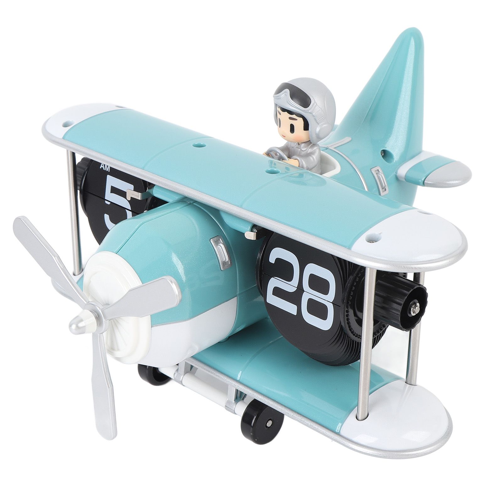 Airplane Flip Clock 12 Hours Retro Battery Powered Auto Flip Desk Clock for view 12