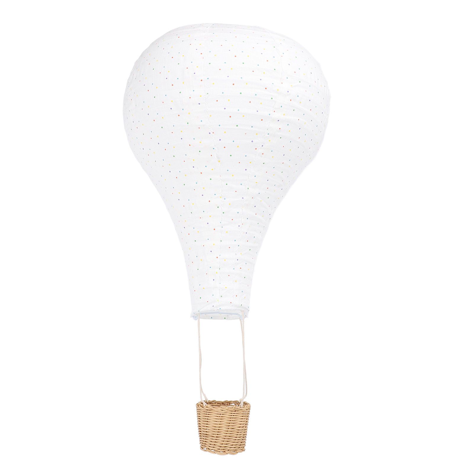 Hot Air Balloon Hanging Decor Rattan Fabric Hot Air Balloon Pendant Light — image 1