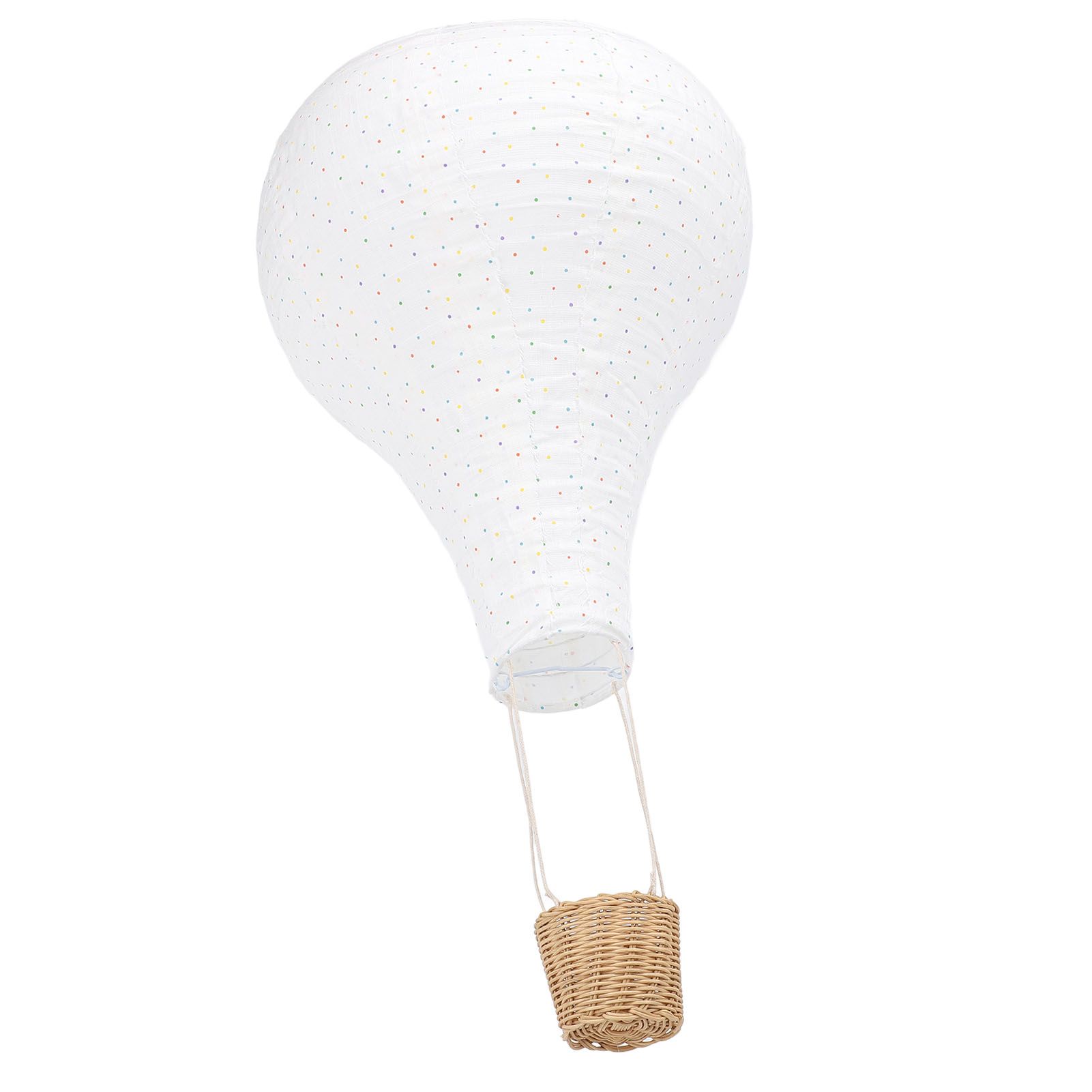 Hot Air Balloon Hanging Decor Rattan Fabric Hot Air Balloon Pendant Light view 4