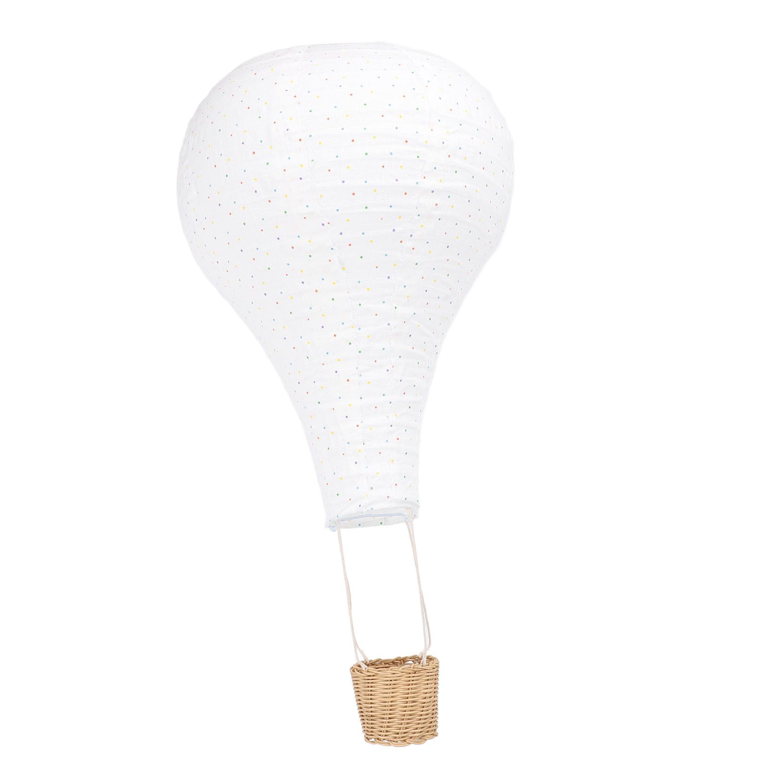 Hot Air Balloon Hanging Decor Rattan Fabric Hot Air Balloon Pendant Light view 6