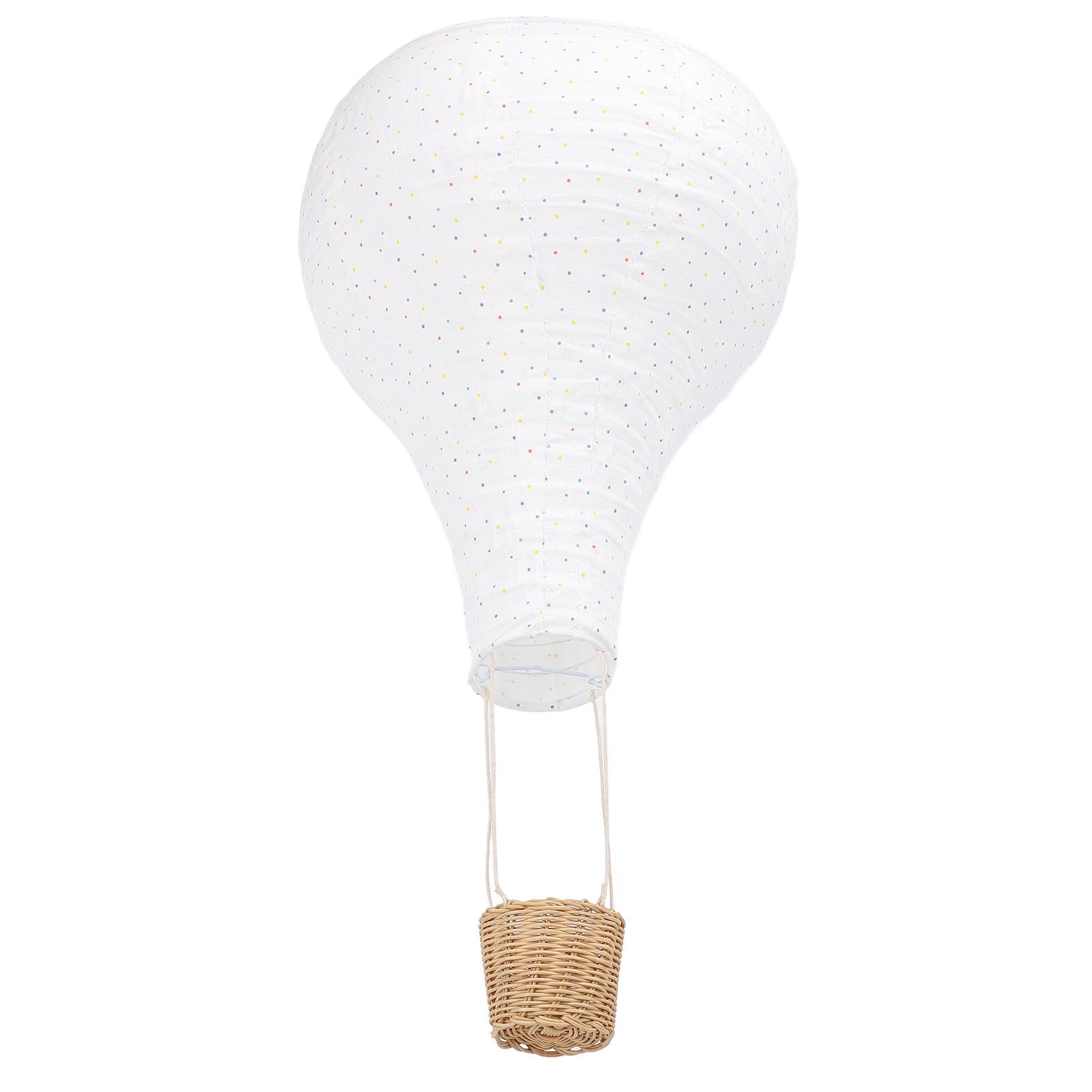 Hot Air Balloon Hanging Decor Rattan Fabric Hot Air Balloon Pendant Light view 8