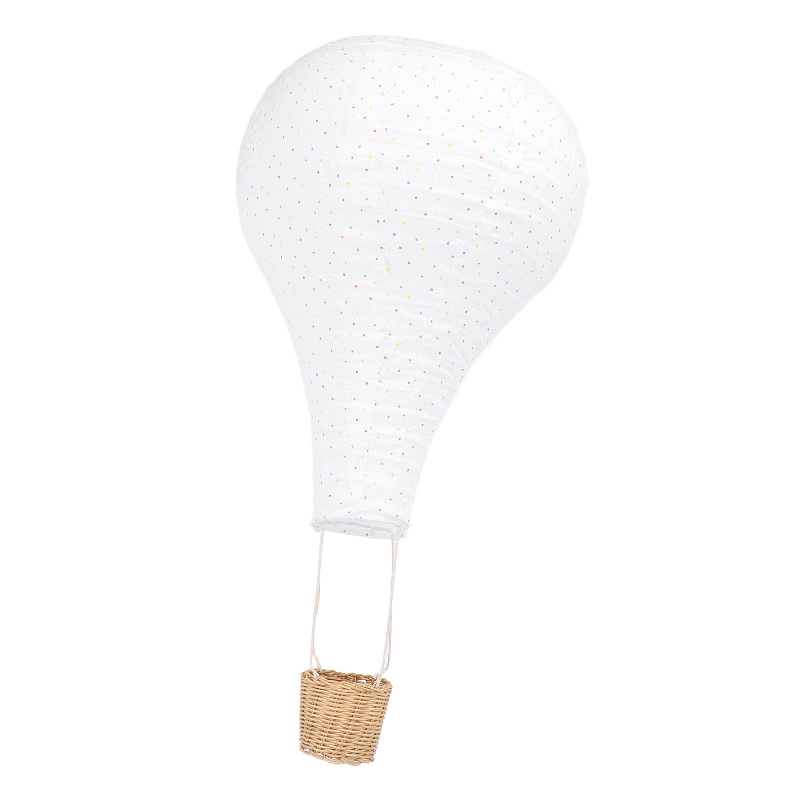 Hot Air Balloon Hanging Decor Rattan Fabric Hot Air Balloon Pendant Light view 9