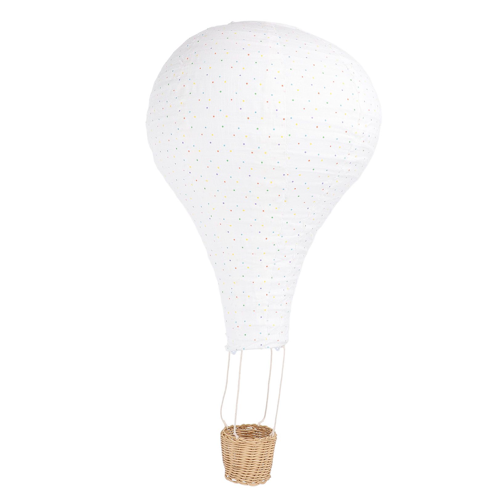 Hot Air Balloon Hanging Decor Rattan Fabric Hot Air Balloon Pendant Light view 10