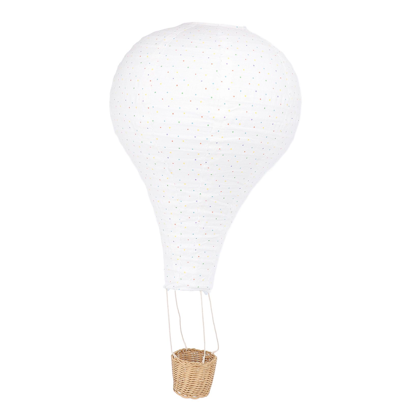 Hot Air Balloon Hanging Decor Rattan Fabric Hot Air Balloon Pendant Light view 11