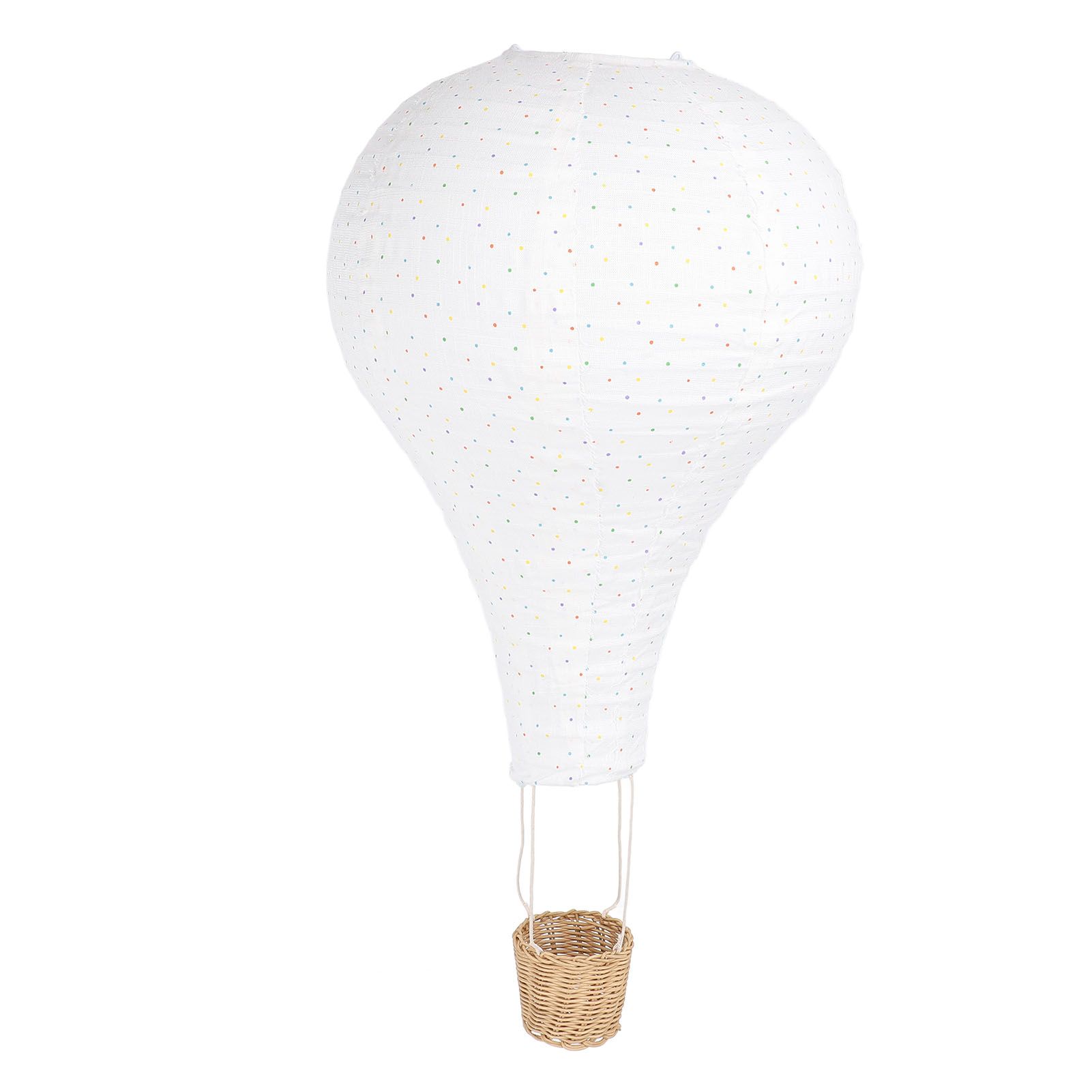 Hot Air Balloon Hanging Decor Rattan Fabric Hot Air Balloon Pendant Light view 12