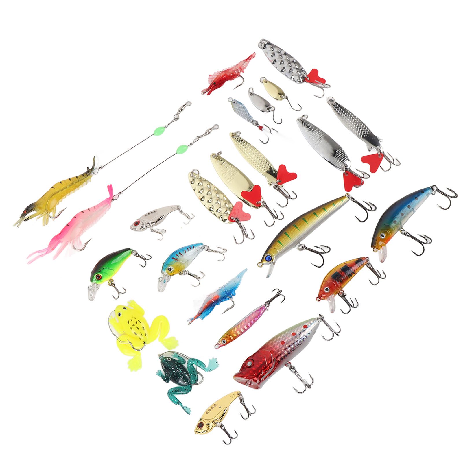 24 Days Xmas Countdown Fishing Lure Tackle Kit Fishing Advent Calendar Bait view 4