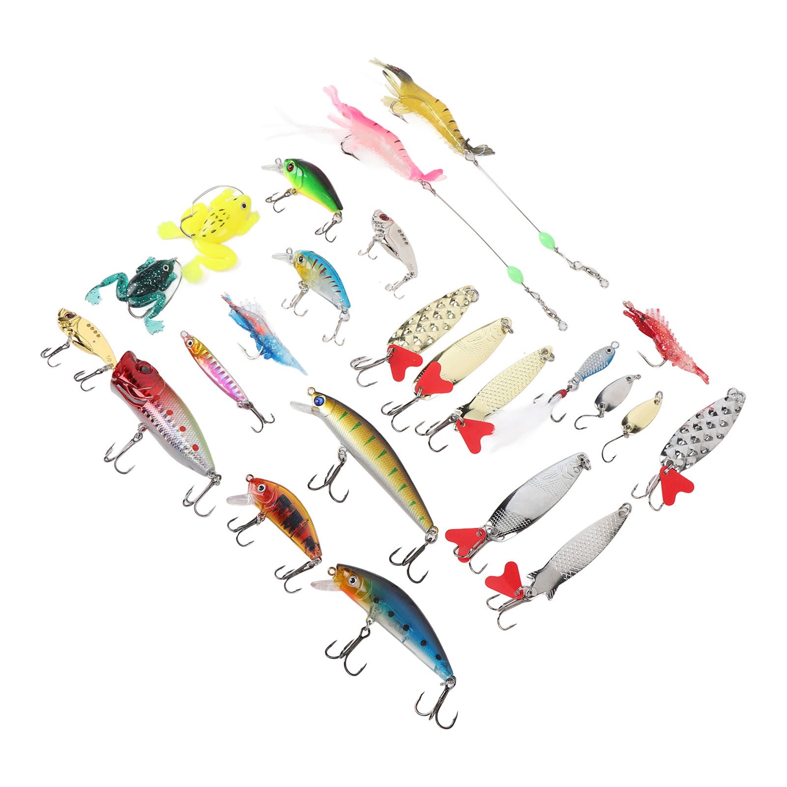 24 Days Xmas Countdown Fishing Lure Tackle Kit Fishing Advent Calendar Bait view 9