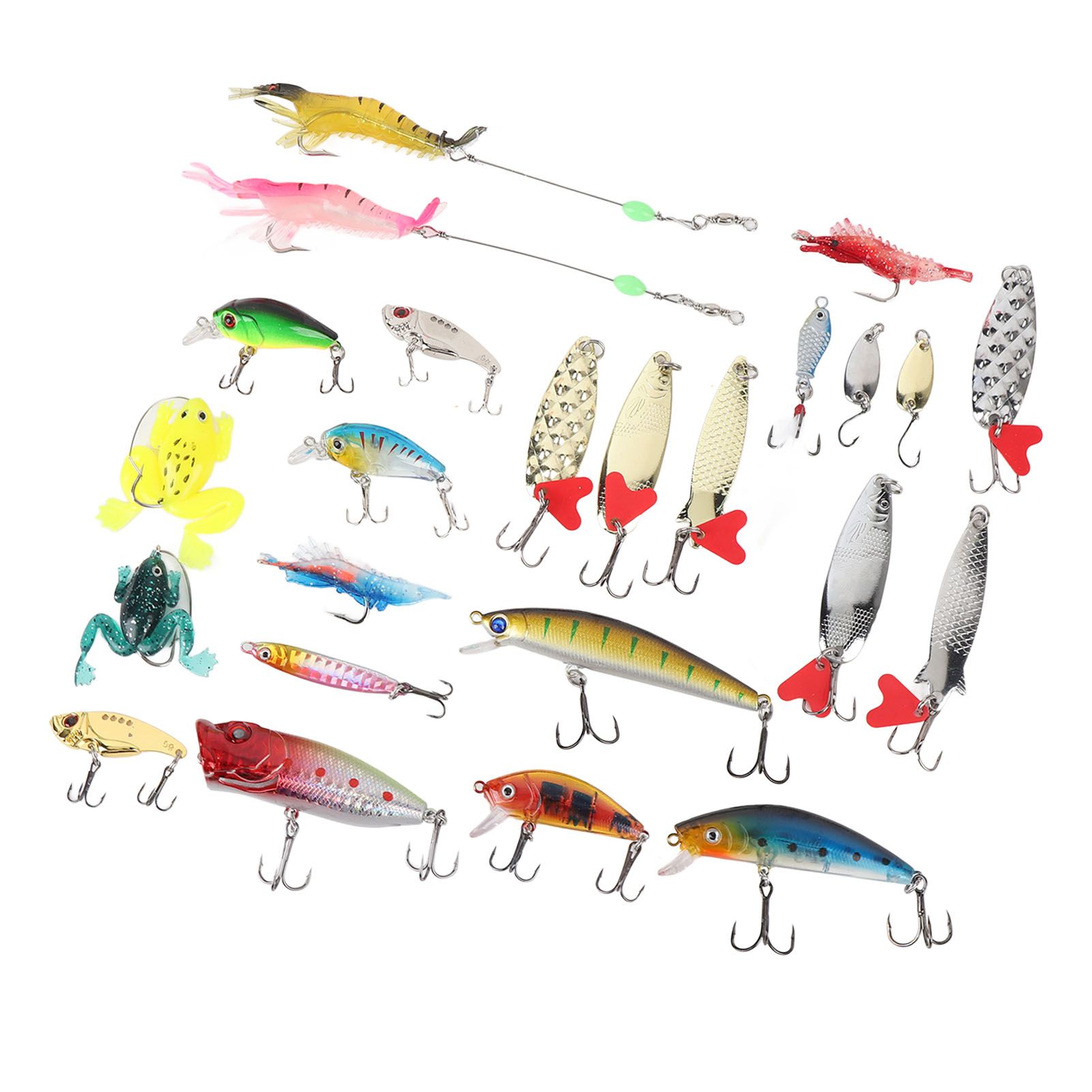 24 Days Xmas Countdown Fishing Lure Tackle Kit Fishing Advent Calendar Bait view 11