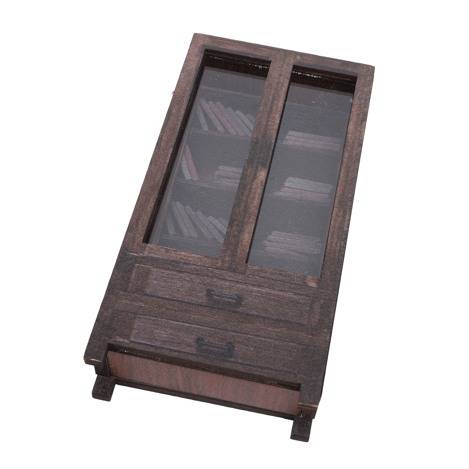 Bookshelf Figurine Realistic Creative Exquisite Small Bookshelf Ornament for view 8