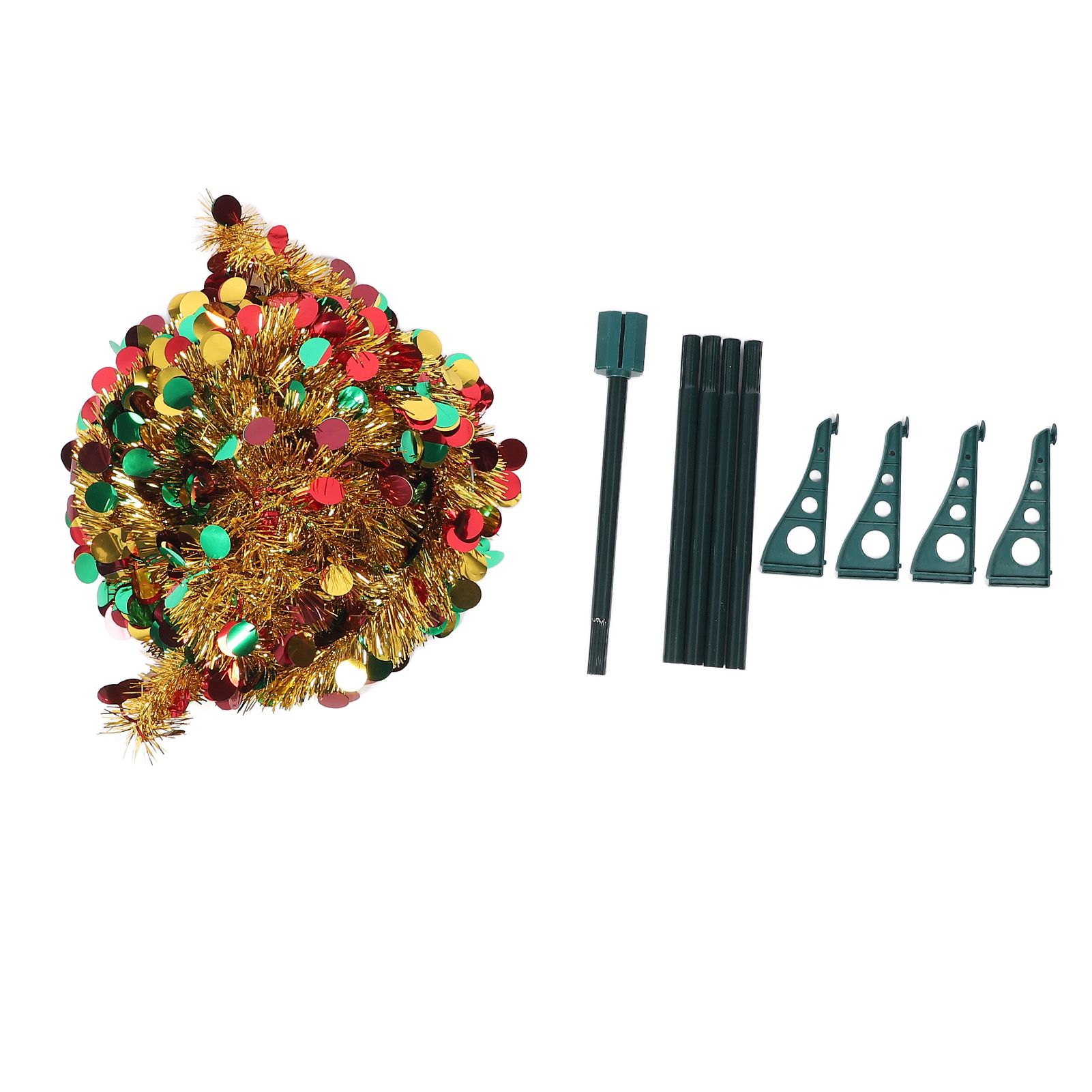 4.9ft PET Foldable Artificial Xmas Tree Sequin Pop Up Xmas Tree for Home view 3