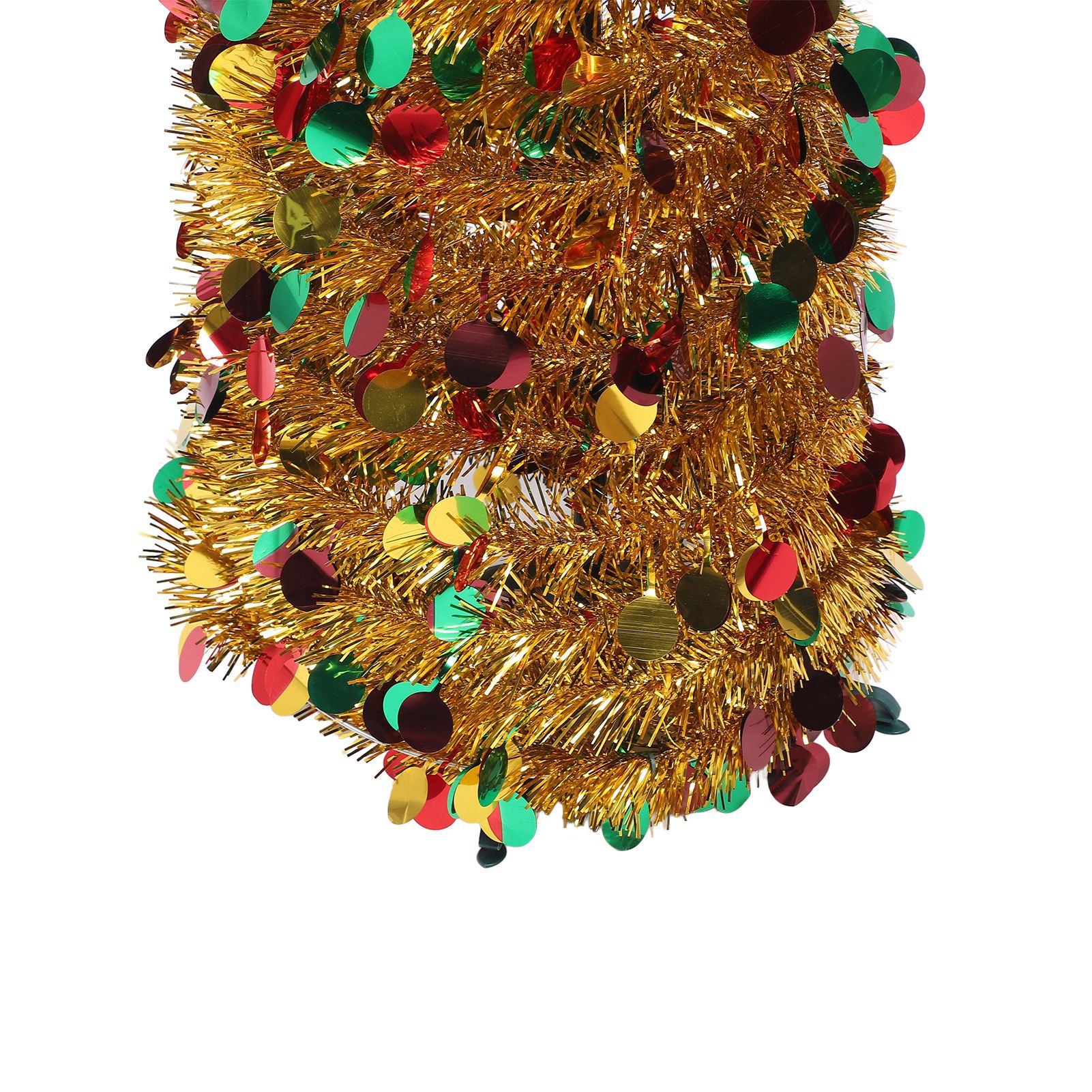 4.9ft PET Foldable Artificial Xmas Tree Sequin Pop Up Xmas Tree for Home view 7