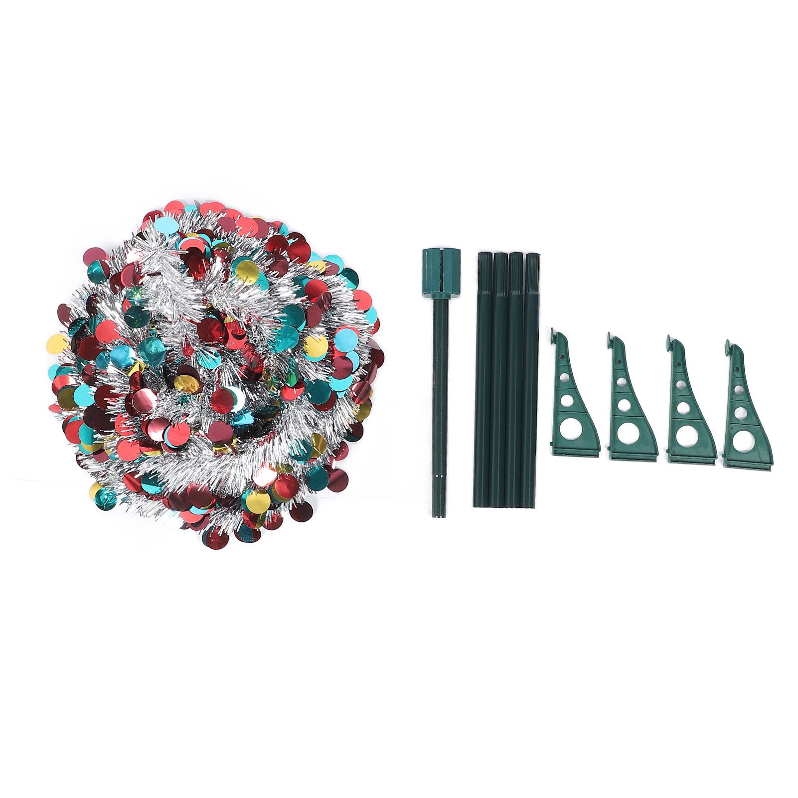4.9ft PET Foldable Artificial Xmas Tree Sequin Pop Up Xmas Tree for Home view 3